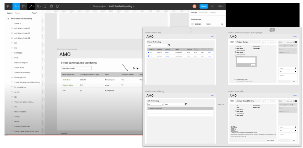 Wireframe examples