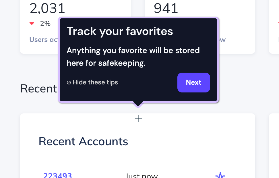 Web tooltip pattern